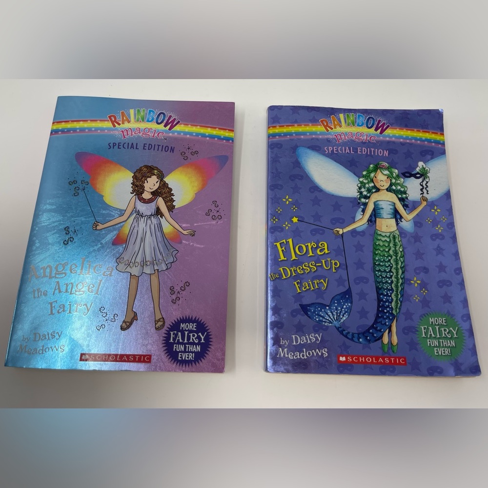 RAINBOW MAGIC FAIRIES: Two (2) Special Edition Paperback Books by Daisy Meadows